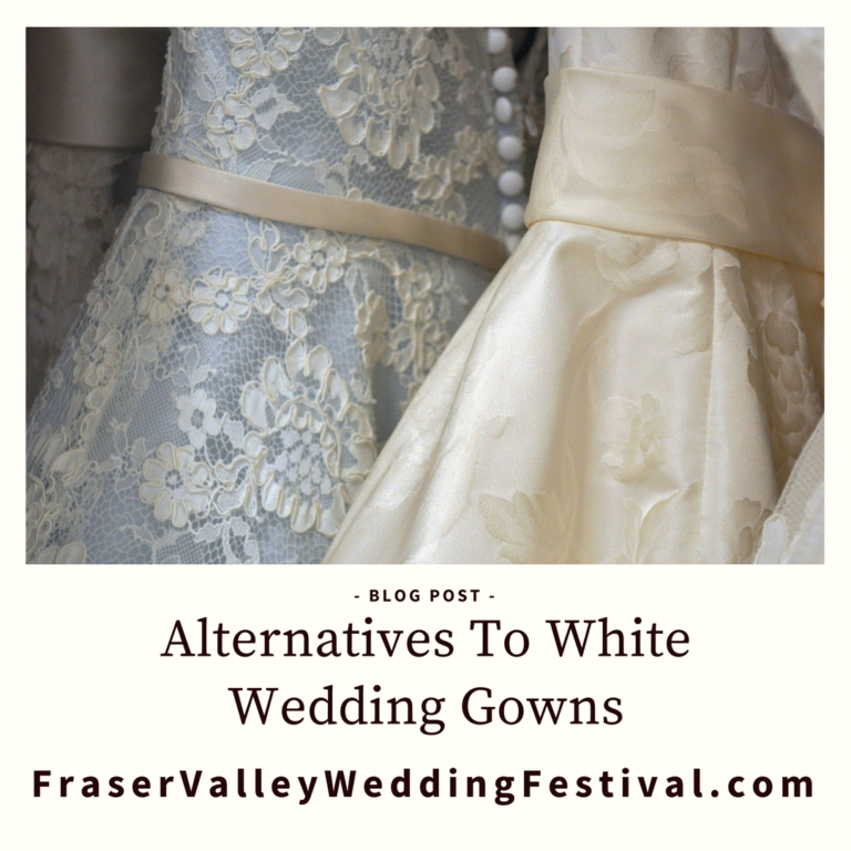 Alternatives to White Wedding Gowns